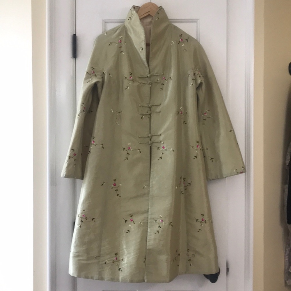 Long Mandarin Style Jacket Reversible. - image 7